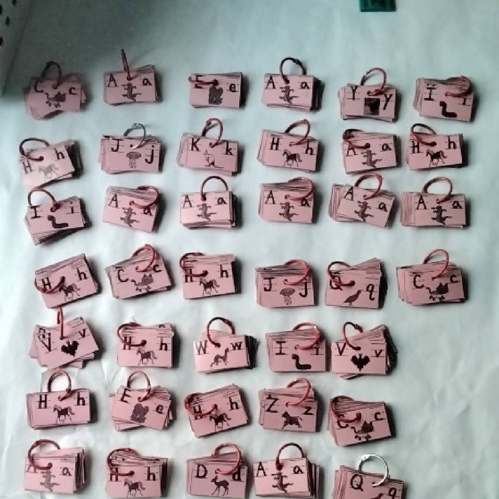 Alphabet Card Rings